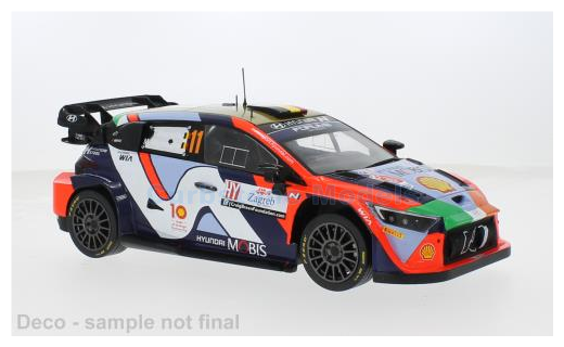 Modelauto 1:18 | IXO-Models 18RMC203.22 | Hyundai i20 N Rally1 | Jyundai Mobis Shell 2024 #22 - T.Neuville - M.Wydaeghe