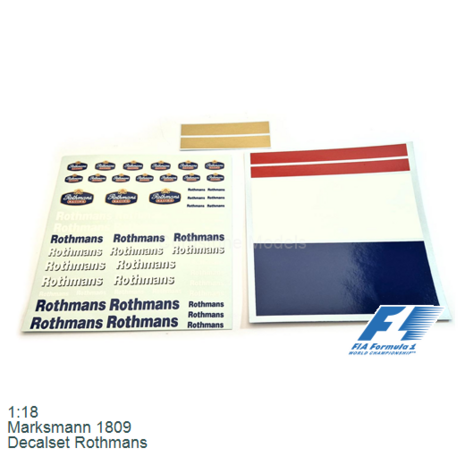 1:18 | Marksmann 1809 | Decalset Rothmans