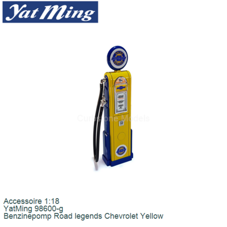 Accessoire 1:18 | YatMing 98600-g | Benzinepomp Road legends Chevrolet Yellow