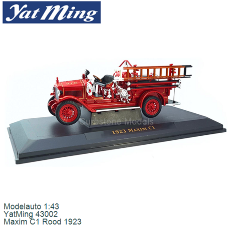 Modelauto 1:43 | YatMing 43002 | Maxim C1 Rood 1923