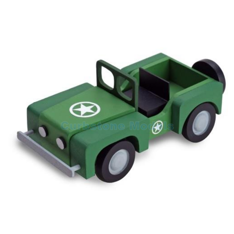 Bouwpakket 1: | Artesania ART-30510 | Jeep 4x4 Wooden kit Car Groen