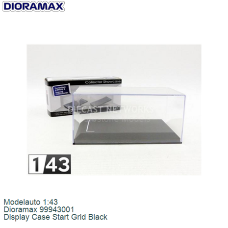 Modelauto 1:43 | Dioramax 99943001 | Display Case Start Grid Black