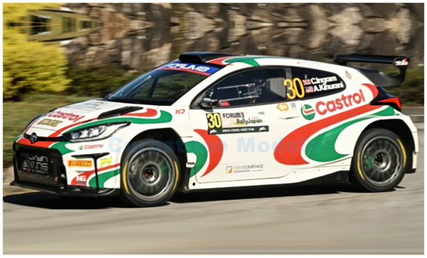 Modelauto 1:43 | Spark S6885 | Toyota GR Yaris Rally2 | Castrol MEM WRT 2024 #30 - C.Ingram - A.Kihurani