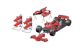 Bouwpakket 1:43 | Tameo TMK382 | Scuderia Ferrari F2008 2008 - F.Massa - K.Raikkonen