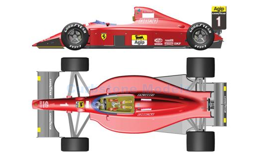 Bouwpakket 1:43 | Tameo TMK425 | Scuderia Ferrari F1-90 1990 - A.Prost - N.Mansell