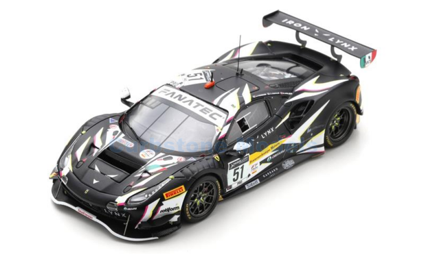 Modelauto 1:43 | Looksmart LSRC103 | Ferrari 488 GT3 | Iron Lynx 2021 #51 - N.Nielsen - C.Ledogar - A.Pier Guidi