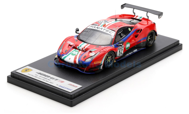 Modelauto 1:43 | Looksmart LSRC105 | Ferrari 488 GT3 | AF Corse 2021 #52 - L.Machiels - J.Wartique - A.Bertolini - A.Rovera