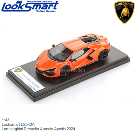 1:43 | Looksmart LS543A | Lamborghini Revuelto Arancio Apodis 2024