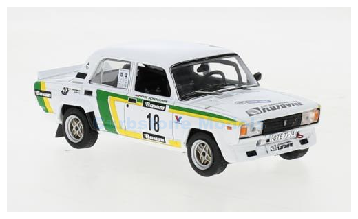 Modelauto 1:43 | IXO-Models RAC422.22 | Lada 2105 VFTS | AMK JZD Slušovice 1988 #18 - V.Blahna - P.Schovanek