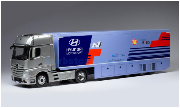 Vrachtwagen 1:43 | IXO-Models TTR019 | Mercedes Benz Actros MP4 | Hyundia Motorsport 2019