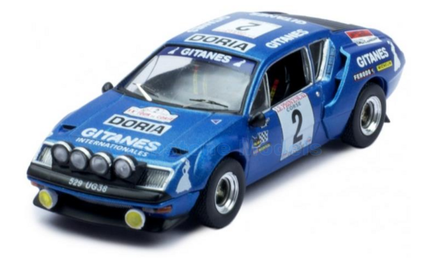 Modelauto 1:43 | IXO-Models RAC365B-LQ | Alpine A310 Gitanes 1976 #2 - M.Espinos Petit - J.Andruet