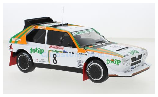 Modelauto 1:18 | IXO-Models 18RMC133.22 | Martini Lancia Delta S4 WRC 1986 #8 - G.Cerri