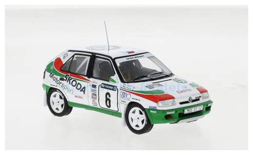 Modelauto 1:43 | IXO-Models RAC423B.22 | Skoda Felicia Kit Car | ŠKODA Motorsport 1996 #6 - P.Sibera  - P.Gross