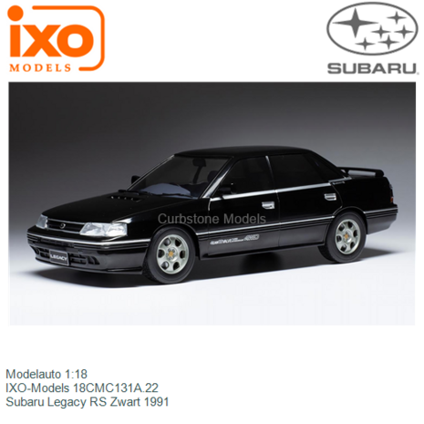 Modelauto 1:18 | IXO-Models 18CMC131A.22 | Subaru Legacy RS Zwart 1991