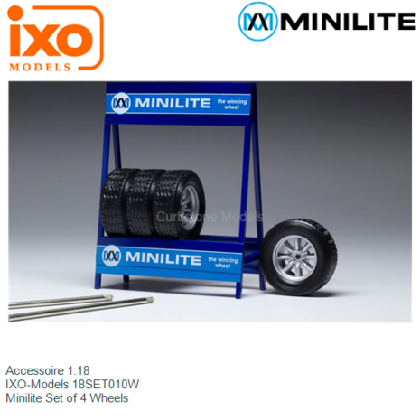 Accessoire 1:18 | IXO-Models 18SET010W | Minilite Set of 4 Wheels