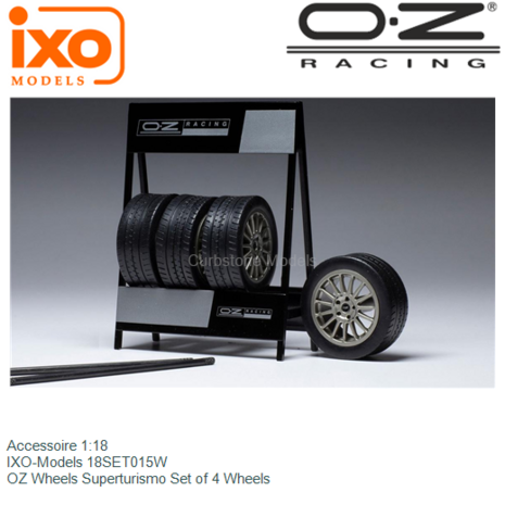 Accessoire 1:18 | IXO-Models 18SET015W | OZ Wheels Superturismo Set of 4 Wheels