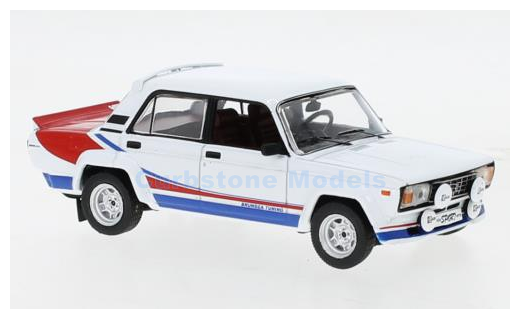 Modelauto 1:43 | IXO-Models CLC452N.22 | Lada 2105 VFTS White with decoration 1983