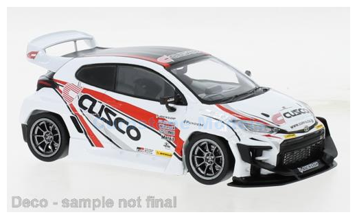 Modelauto 1:43 | IXO-Models MOC329.22 | Pandem Toyota Yaris GR White CUSCO 2020