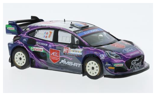 Modelauto 1:43 | IXO-Models RAM854.22 | Ford Puma Rally1 2022 #7 - P.Loubet - V.Landais