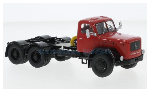 Vrachtwagen 1:43 | IXO-Models TR120 | Magirus Jupiter 6x6 Red