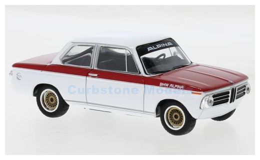 Modelauto 1:43 | IXO-Models CLC481N.22 | Alpina BMW 2002 Tii White and red 1972