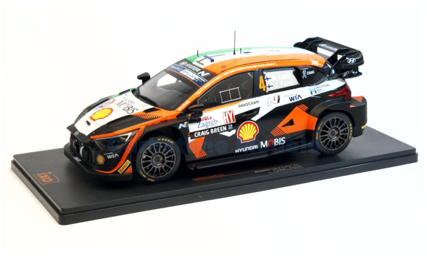 Modelauto 1:18 | IXO-Models 18RMC160B.22 | Hyundai Shell Mobis i20 N WRC 2023 #4 - E.Lappi - J.Ferm