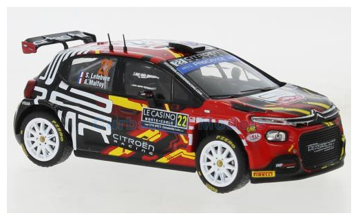 Modelauto 1:43 | IXO-Models RAM888.22 | Citroën C3 Rally2 WRC2 2023 #22 -  .Lefebvre - A.Malfoy