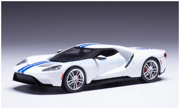 Modelauto 1:43 | IXO-Models CLC536N.22 | Ford GT White 2017