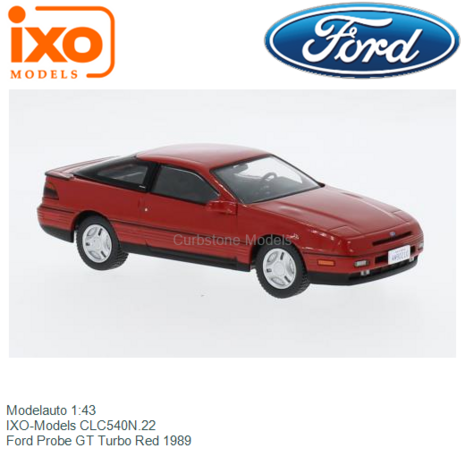 Modelauto 1:43 | IXO-Models CLC540N.22 | Ford Probe GT Turbo Red 1989