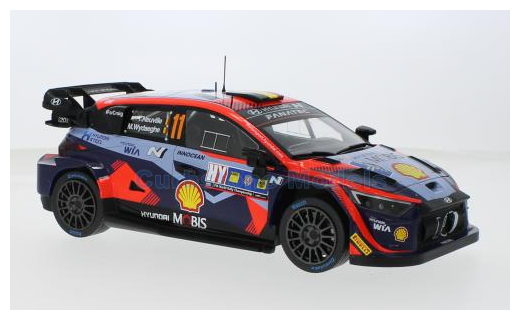 Modelauto 1:18 | IXO-Models 18RMC193.22 | Hyundai i20 N Rally1 | Mobis Schell WRT 2023 #11 - T.Neuville - M.Wydaeghe