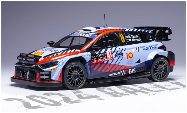 Modelauto 1:18 | IXO-Models 18RMC195.22 | Hyundai i20 N Rally1 | Shell Mobis WRT 2024 #8 - O.Tanak - M.Jarveoja