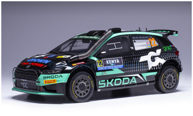 Modelauto 1:18 | IXO-Models 18rmc209 | Skoda Fabia Rally2 | TOK Sport 2024 #22 - G.Greensmith - J.Andersson