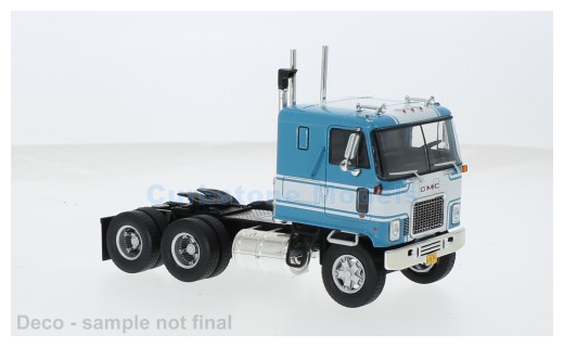 Vrachtwagen 1:43 | IXO-Models TR213.22 | GMC Astro Blue and White 1970