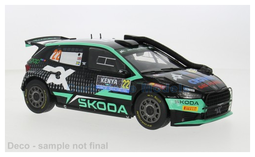 Modelauto 1:18 | IXO-Models 18RMC209.22 | Skoda Fabia Rally2 | Toksport WRT 2024 #22 - G.Greensmith - J.Andersson