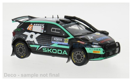 Modelauto 1:18 | IXO-Models RAM940A.22 | Skoda Fabia Rally2 | Toksport WRT 2024 #22 - G.Greensmith - J.Andersson