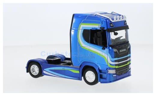 Modelauto 1:43 | Bburago 18-32206 | Scania S730 Highline Blue and white