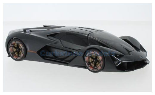 Modelauto 1:24 | Bburago 18-21094GREY | Lamborghini Terzo Millennio Matt Dark Metallic Black 2019