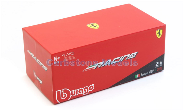 Modelauto 1:43 | Bburago 18-36312 | Ferrari 499P Hypercar | AF-Corse 2023 #51 - J.Calado - A.Giovinazzi - A.Pier Guidi