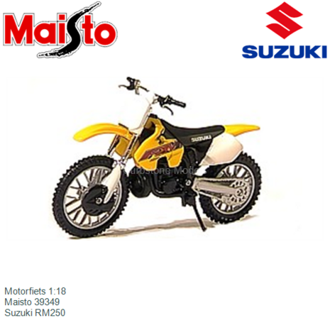 Motorfiets 1:18 | Maisto 39349 | Suzuki RM250