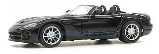 Modelauto 1:24 | Maisto 31232 | Dodge Viper SRT-10 cabrio Zwart 2003