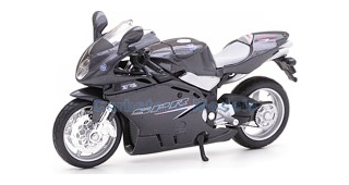 Motorfiets 1:18 | Maisto 39532 | Agusta MV F4 spr Donker Grijs