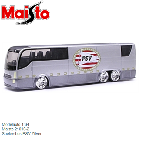 Modelauto 1:64 | Maisto 21010-2 | Spelersbus PSV Zilver