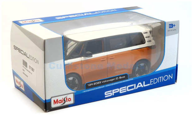 Modelauto 1:24 | Maisto 32914ORANGE | Volkswagen ID.BUZZ Orange / White 2023