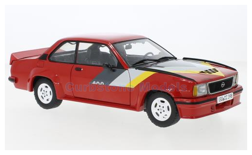 Modelauto 1:18 | Sunstar 5398 | Opel Ascona B 400 Red with racing stripes 1980