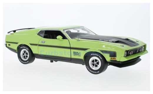 Modelauto 1:18 | Sunstar 3638 | Ford Mustang Mach I Bright Green and Black 1971