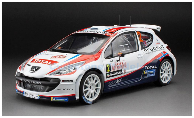 Modelauto 1:18 | Sunstar 5442 | Peugeot 207 S2000 2011 #2 - C.Patterson - P.Solberg