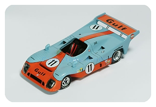 Modelauto 1:43 | Spark 43LM75 | Gulf Mirage GR8 1975 #11 - J.Ickx - D.Bell