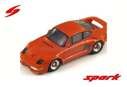 Modelauto 1:43 | Spark S0730 | Porsche Gemballa Rood metallic 1987