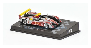 Modelauto 1:87 | Spark 87LM08 | Audi Sport North America R10 TDI 2008 #2 - T.Kristensen - A.Mc Nish - R.Capello