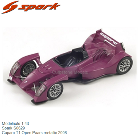 Modelauto 1:43 | Spark S0629 | Caparo T1 Open Paars metallic 2008